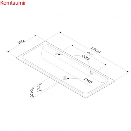 M8FWPC1200WM Func, Раковина мебельная, литьевой мрамор, 120 см, цвет белый матовый