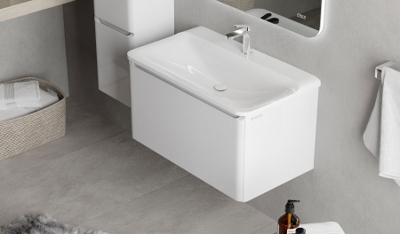 Тумба Welto 80 подвесная белая