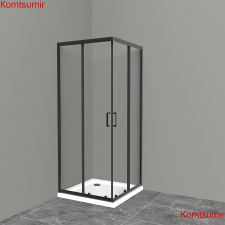 Душевой уголок BelBagno UNO-195-A-2-100-C-NERO