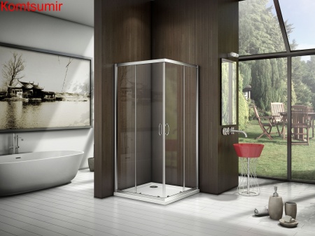 Душевой уголок поддон отдельно 100х100 квадратный Good Door Latte CR-100-C-WE ЛА00007