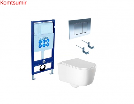 SET AQUATEK ЛУГАНО 4в1 (рама AQUATEK Standard INS-0000012+ кркпеж KKI-0000002+клавиша KDI-0000010+унитаз ЛУГАНО AQ2002-00 с тонким сиденьем soft-close SET AQUATEK ЛУГАНО 4в1 (рама AQUATEK Standard INS-0000012+ кркпеж KKI-0000002+клавиша KDI-0000010+унитаз ЛУГАНО AQ2002-00 с тонким сиденьем soft-close