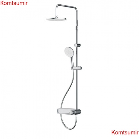 AM.PM F0785A600 X-Joy, душ.система: см-ль-полка д/душа, душ.штанга, верхн. душ 220мм, ручн душ, хром AM.PM F0785A600 X-Joy, душ.система: см-ль-полка д/душа, душ.штанга, верхн. душ 220мм, ручн душ, хром