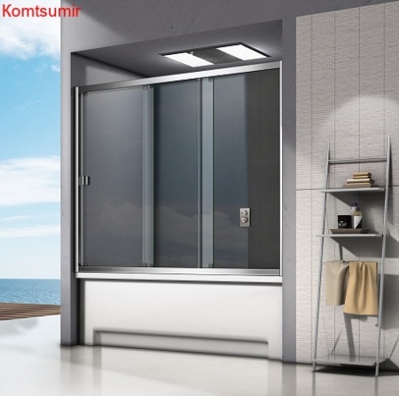 Шторка SCREEN WTW-170-C-CH стекло прозрачное, 4 мм GOOD DOOR ПД00095