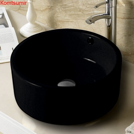 Накладная раковина melana mln-7076b (черная)