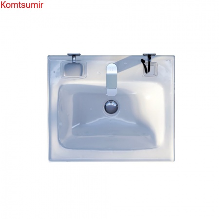 M85AWCC0552WG64 X-Joy, Раковина мебельная, керамическая, 55 см, встроенная, цвет: белый, глянец