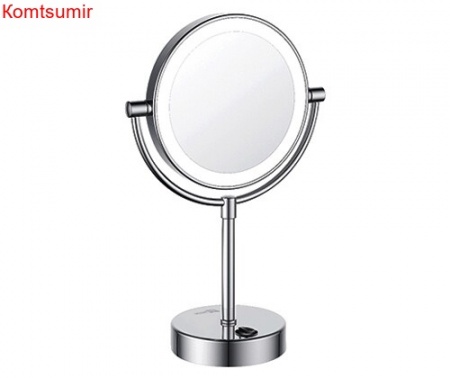 WasserKRAFT K-1005 Зеркало с LED-подсветкой двухстороннее, стандартное и с 3-х кратным увеличением