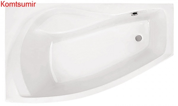 Ванна акриловая Santek Майорка асимметричная 150х90, левосторонняя, белая Ванна акриловая Santek Майорка асимметричная 150х90, левосторонняя, белая