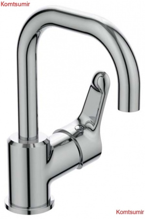 Смеситель для раковины Ideal Standard ALPHA рукоятка сбоку, система монтажа EASY-FIX (облегченный монтаж), хром (BC650AA)