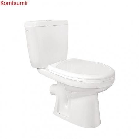 Santek Анимо Унитаз-компакт с косым выпуском и сидением микролифт