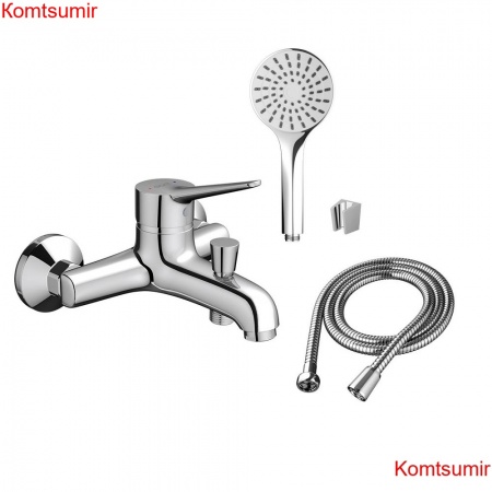 Dorff D2010008 Optima смеситель для ванны и душа с душевым набором в комплекте
