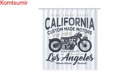 Шторка для ванной Fixsen California FX-2500, без колец