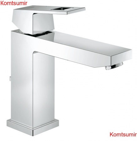 Смеситель для раковины GROHE Eurocube с донным клапаном, хром (23445000)