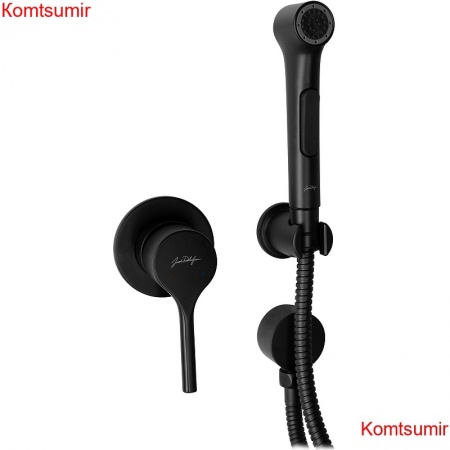 Гигиенический душ со смесителем Jacob Delafon Elate черный матовый (E24610-BL)