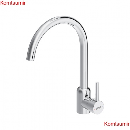 Dorff D3007000 Logic кухонный смеситель поворотный, хром