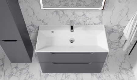 Тумба Wector 90 подвесная антрацит