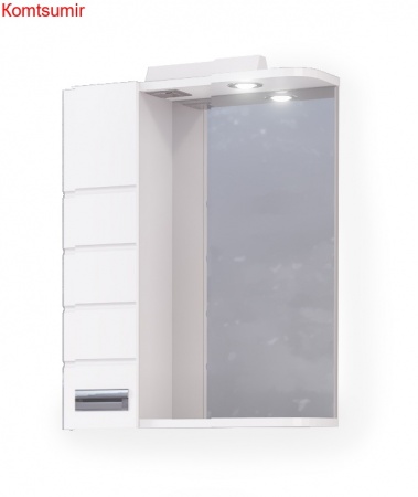 Зеркало-шкаф RAVAL Kub 50 Белый с подсветкой Зеркало-шкаф RAVAL Kub 50 Белый с подсветкой