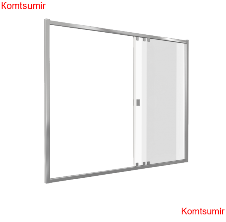Шторка SCREEN WTW-170-C-CH стекло прозрачное, 4 мм GOOD DOOR ПД00095