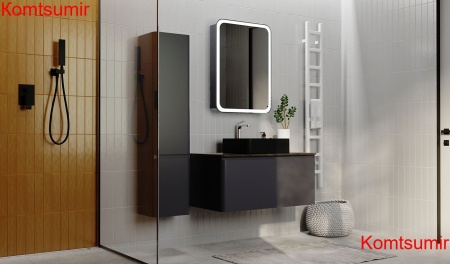 Тумба Morelle 100 подвесная Антрацит/Трюфель