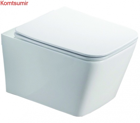 Унитаз подвесной Azario NOVA 530х350х360 безободковый с ультра тонким сиденьем микролифт, белый (AZ-2216) Унитаз подвесной Azario NOVA 530х350х360 безободковый с ультра тонким сиденьем микролифт, белый (AZ-2216)