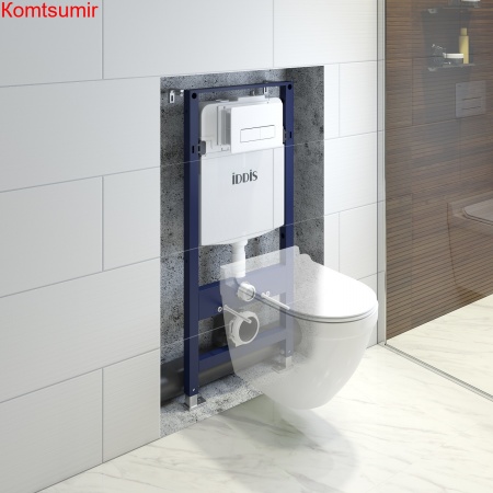 Комплект 2 в 1: инсталляция и клавиша смыва, белая, Optima Home, IDDIS, OPH0000i32K Комплект 2 в 1: инсталляция и клавиша смыва, белая, Optima Home, IDDIS, OPH0000i32K