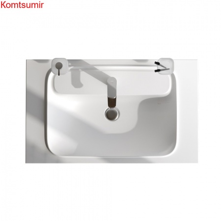 M8FWPC0800WM Func, Раковина мебельная, литьевой мрамор, 80 см, цвет белый матовый