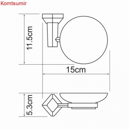 WasserKRAFT Aller K-1129C Мыльница