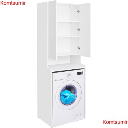 Шкаф для стиральной машины AQUATON ЛОНДРИ 60 белый глянец (1A260503LH010)