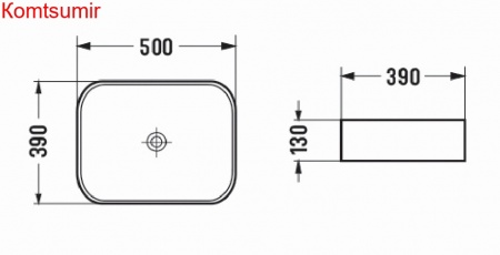 Раковина Azario накладная 500х390х130 цвет тёмно-серый матовый (AZ-78109MDH)