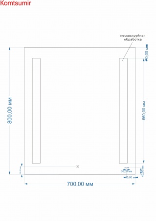 Зеркало: LED 020 base 70*80, с подсветкой, белый, Сорт1 Зеркало: LED 020 base 70*80, с подсветкой, белый, Сорт1
