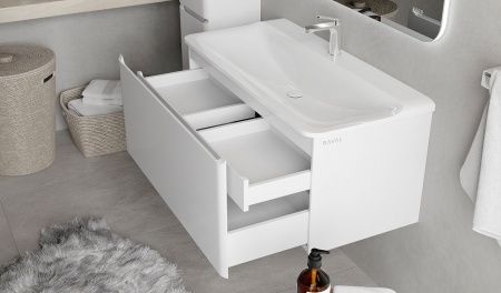 Тумба Welto 100 подвесная белая