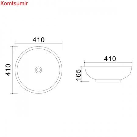 Раковина Azario 41х41х16,5, белая (AZ-4947)