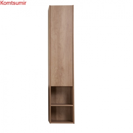 Шкаф подвесной BelBagno с распашной дверцей и открытой полкой, левосторонний KRAFT-1600-1A-SC-RNN-L Rovere Nebrasca Nature Шкаф подвесной BelBagno с распашной дверцей и открытой полкой, левосторонний KRAFT-1600-1A-SC-RNN-L Rovere Nebrasca Nature
