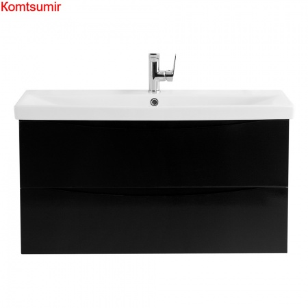 База под раковину подвесная BelBagno MARINO-CER-800-2C-SO-NL-P Nero Lucido