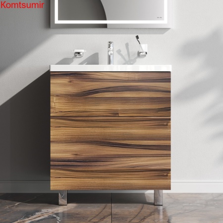 M90FSX0752HF Gem, База под раковину, напольная, 75 см, 2 ящика, цвет: орех