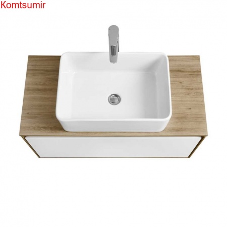 Столешница под раковину Aquaton Либерти 90 дуб эльвезия (1A279703LYC70)