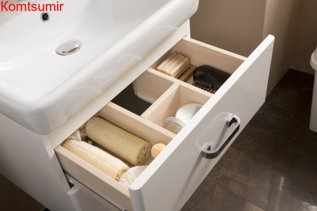 Тумба под раковину AQUATON Америна 60, белая (1A135401AM010)