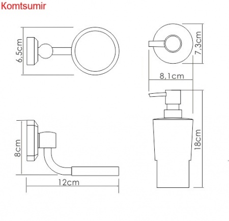 WasserKRAFT K-28199 Дозатор для жидкого мыла