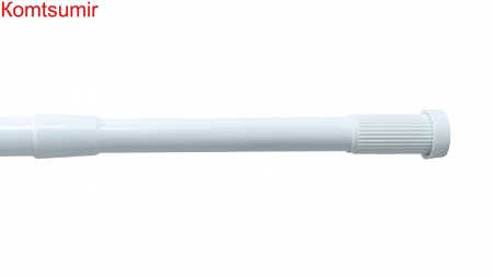 Карниз для ванной  раздвижной Fixsen, FX-51-013, алюминий-белый, 140-260 см.