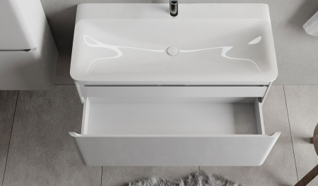 Тумба Welto 100 подвесная белая