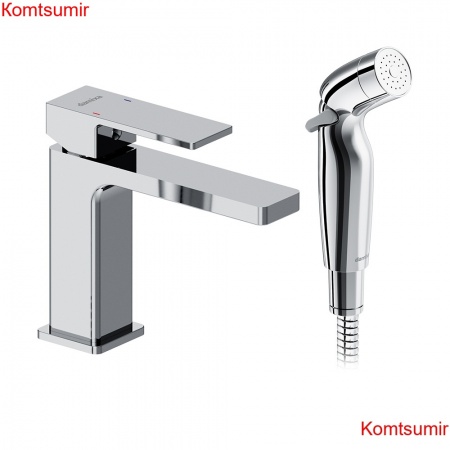 Damixa 530300000 Gala смеситель для умывальника с гигиеническим душем, хром