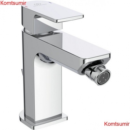 Смеситель для биде Ideal Standard Edge керамический картридж, с донным клапаном, хром (A7118AA) Смеситель для биде Ideal Standard Edge керамический картридж, с донным клапаном, хром (A7118AA)