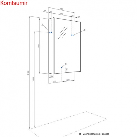 Зеркальный шкаф AQUATON Либерти 65 дуб эльвезия (1A279302LYC70) Зеркальный шкаф AQUATON Либерти 65 дуб эльвезия (1A279302LYC70)