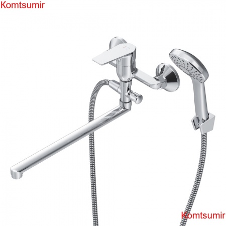 AM.PM F90A90100 Gem, смеситель д/ванны/душа, излив 350 мм, хром