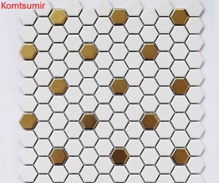 Мозаика Babylon Gold matt 6*23*26 260*300 Мозаика Babylon Gold matt 6*23*26 260*300