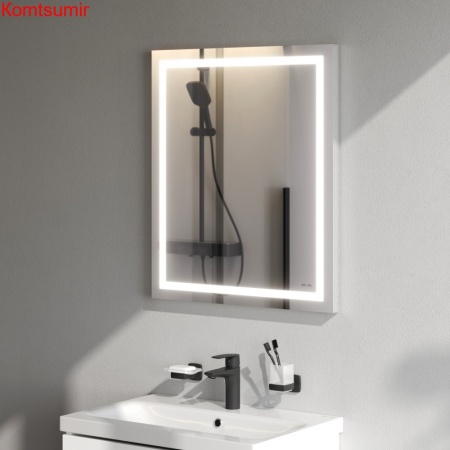 M91AMOX0601WG Универсальное зеркало настенное с контурной LED-подсветкой, 60 см