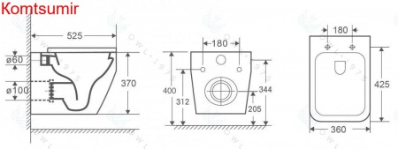 OWLT190601 Унитаз подвесной безободковый OWL Eld Ruta-H с сиденьем DP микролифт OWLT190601 Унитаз подвесной безободковый OWL Eld Ruta-H с сиденьем DP микролифт