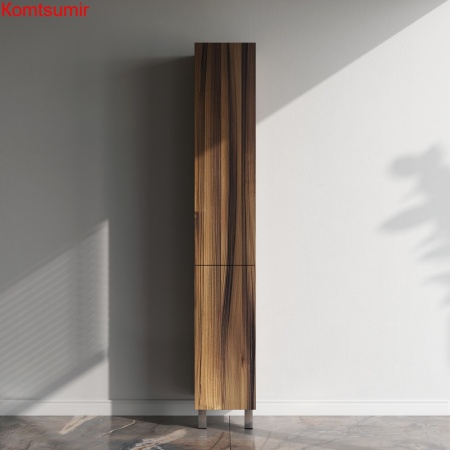 M90CSL0306HF GEM, шкаф-колонна, напольный, левый, 30 см, двери, push-to-open, цвет: орех