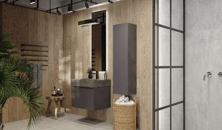 Тумба Facet 60 подвесная, антрацит