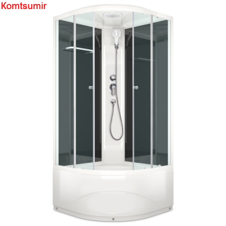 Душевая кабина DOMANI-Spa Delight Slim 99 high чёрное стекло (90*90)