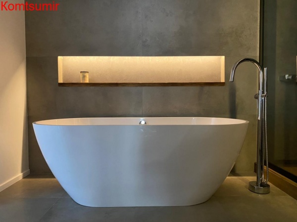 Veconi Ванна из литьевого мрамора Luciana 168 /780 Veconi Ванна из литьевого мрамора Luciana 168 /780